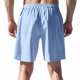 thumbnail image 3 of pstuiky Pantalones cortos de entrenamiento para hombre, Pantalones cortos de lino con cintura elástica y botones de color liso para hombre, versátiles y a la moda. Pantalones cortos cargo, 3 of 8