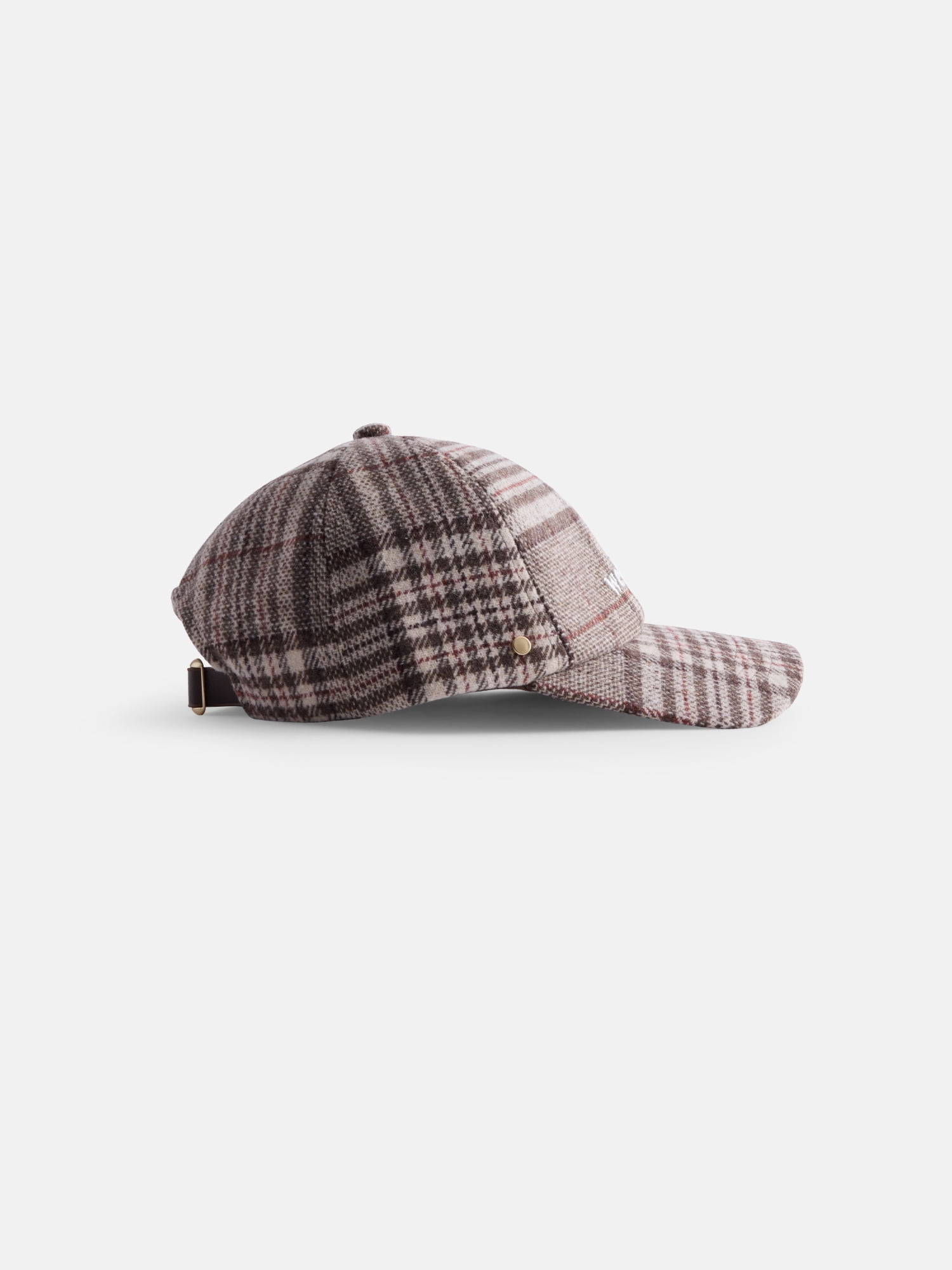Free Assembly Women's Plaid Baseball Cap, Brown