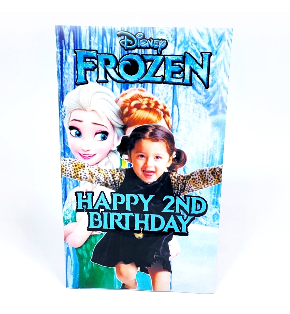 Custom Kids Birthday Bags Frozen Princess Invitations Chip Snack or Party  Favor Bags With Free Design 4 x 5  Walmartcom