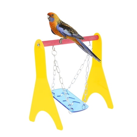 Parrot Stand Gym Pet Bird Perch Stand Toy Crawling Training Frame Size 18.5x10x18cm