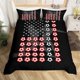 thumbnail image 3 of American Flag Funda Nórdica Niños Juegos de pelota juego de cama para niños Niños Niñas, 3 of 9