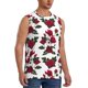thumbnail image 2 of Balery Rose Flowers Camisetas sin mangas para hombre, absorbe la humedad y protege contra el mal olor.-Medium, 2 of 7