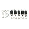 thumbnail image 2 of Plug Guitar Audio Socket, 3 Pin Easy Installation Plastic Stainless Steel Electric Guitar Audio Socket  For DIY, 2 of 8