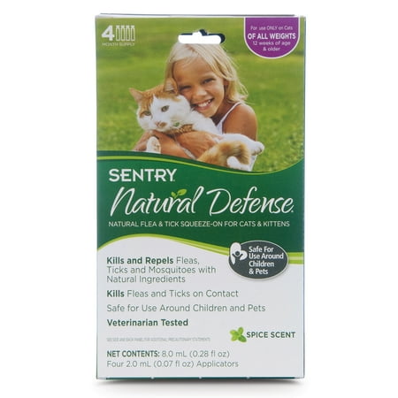 SENTRY® Natural Defense™ Squeeze-On Cat Flea