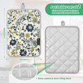 thumbnail image 6 of Yayeee Pot Holders Kitchen Heat Resistant with Pocket 7"x9.8" Cotton Oven Cooking Hot Pads, Light Floral, 6 of 7