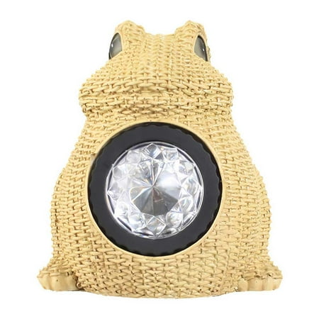 

Cute Simulation Frog LED Solar Light IP65 Waterproof Outdoor Garden Landscape Floodlight Novel Beige Resin Solar Power Lamp for Yard Lawn Grass