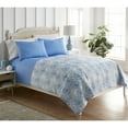 thumbnail image 2 of Seersucker 6-in-1 Quilt Set, Full/Queen, Blue Poppies, 2 of 6