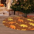 thumbnail image 6 of Yiaed Dinosaurs and Leaves Print Christmas Tree Skirt , Tree SkirtsTree Mat for Christmas Winter Holiday Indoor Decorations-36", 6 of 7