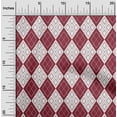 thumbnail image 2 of oneOone Cotton Poplin Maroon Fabric Argyle Sewing Fabric By The Yard Printed Diy Clothing Sewing Supplies 56 Inch Wide, 2 of 4