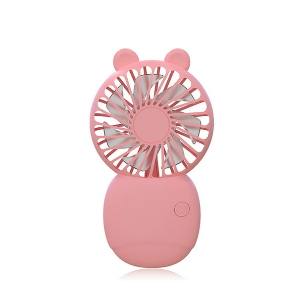 Ventilador portátil Bearachild enfriador de escritorio recargable personal color rosa