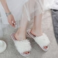 thumbnail image 2 of Women Fluffy Slippers, Sister Gift, Birthday Gift for Her, Gift for Her QKX002, 2 of 3