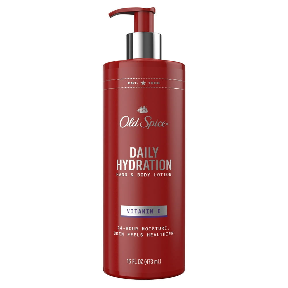 Old Spice Daily Hydration Hand & Body Lotion with Vitamin E, 16 fl oz