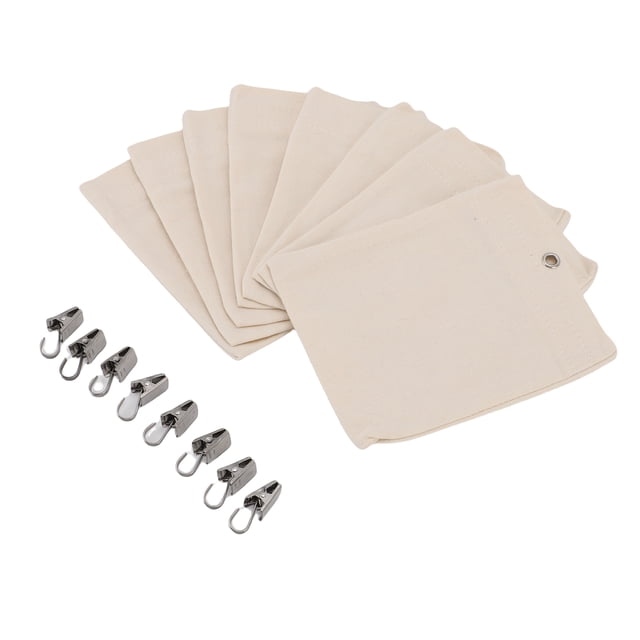 Weights Curtain Weights Canvas Self Adhesive Closure Drapery Weighted Bags with Clamps for Tablecloth Picnic Mat