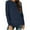 Navy, variant on XUNKUSGA Womens Tops Long Sleeve Round Neck Basic Tops for Woman Solid Color Pullover Casual Cotton T-Shirt Loose Fit S-3XL