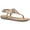 Light Gold/Multi, variant on White Mountain Womens London 2 Rhinestone Flat Slingback Sandals