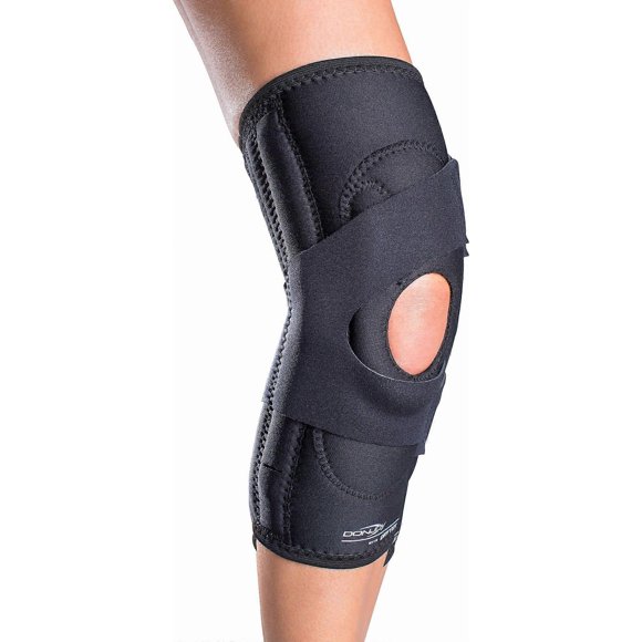 Lateral J Patella Knee Support Brace with Hinge: Neoprene, Right Leg, Small