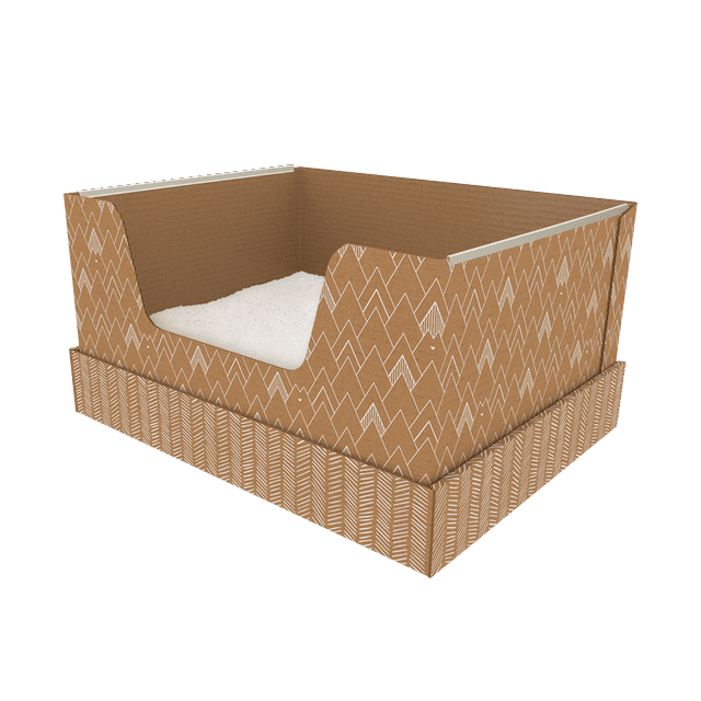 Kitty Poo Club's Large Recyclable Cat Litter Box with FineGrain Silica