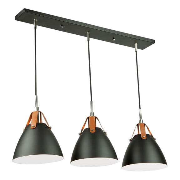SC13324BK Artcraft Lighting Tote - 3 Light Island In Urban Retro Style-11.5 Inches Tall and 9 Inches Wide