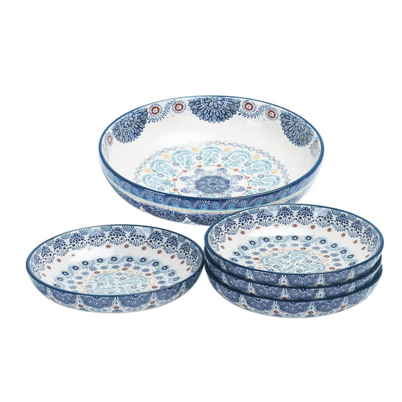 Bico International Dishwasher Safe CeramicTableware Bowls, 5 Count
