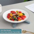 thumbnail image 5 of 4 Pcs Foldable Trivets Trivet for Hot Pans Expanding Pot Holder X-shaped Foldable Silicone Trivets Silicone Non-Slip Thick Heat-Resistant Folding Pad, 5 of 5
