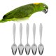 thumbnail image 3 of Cuchara para loros, 5 cucharas para leche en polvo para loros, cuchara inoxidable, diseño fácil de usar, 3 of 8