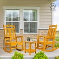 thumbnail image 6 of Nalone Outdoor Rocking Chair, HDPE Material Oversized Patio All Weather for Porch and Garden Lawn(Orange), 6 of 6