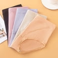 thumbnail image 6 of opolski Women Panties High Waist Seamless Solid Color Soft Elastic Quick Dry Anti-septic Anti-shrink Mid-aged Lady Briefs Underpants Female Underwear, 6 of 8