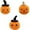 A+B+C, variant on Handmade Crochet Halloween Pumpkin Figurine with Removable Witch Hat – Soft Emotional Support Gift, Cute Pumpkin Decor for Home/Office/Party, Festive Halloween Decoration,C,1PC