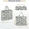 thumbnail image 6 of FORMRS Womens Corduroy Tote Bag Crossbody Shoulder Handbag with Pocket, Gray Leopard Pattern, 6 of 7