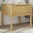 thumbnail image 1 of vidaXL Lamp Table FLORO Wax Brown 55x55x54 cm Solid Wood Pine, 1 of 1