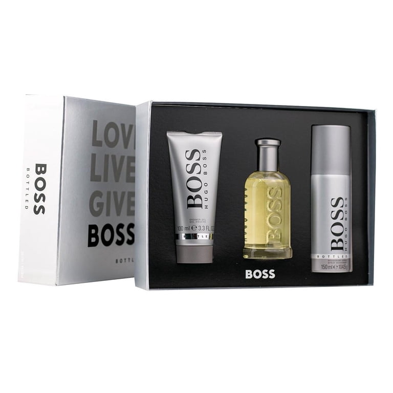 Hugo Boss Men's Cologne Gift Set - 3 Piece Set with 3.3 Oz Eau De