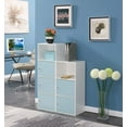 thumbnail image 6 of Convenience Concepts Xtra Storage 3 Door Cabinet with Shelf, White/Sea Foam Blue, 6 of 6