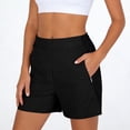 thumbnail image 2 of Shorts for Women Athletic Shorts with Pockets Lightweight Comfy Running Shorts with Liner Summer Gym Casual, 2 of 6