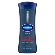 Vaseline Men Extra Strength 3-in-1 Face, Hands & Body Lotion For Men, for Dry Skin with Ultra-Hydrating Lipids & Vaseline Jelly Micro-droplets, 10 fl oz