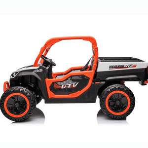 Buggy UTV 24 V KidsVIP Farmer Edition 2 places 4x4 avec roues en caoutchouc, musique, benne basculante et télécommande