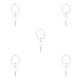 thumbnail image 1 of Jumpingount Fashion Necklace Set Delicate Adjustable Aesthetic Layered Jewelry Day Valentines Choker Gifts Unique Necklaces Leaves for Women Plata 5piezas Jumpingount CBP200345, 1 of 5