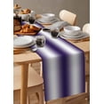thumbnail image 3 of Ombre Purple Table Runners 72 Inches Long, Cotton Linen Fabric Table Runner Dresser Scarf, Modern Minimalist Geometric Gradient Color Tablerunner for Party/Kitchen/Dinner/Wedding Decor 13''x72'', 3 of 7
