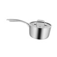 thumbnail image 4 of Olla para sopa, utensilio de cocina de acero inoxidable con asa, fácil de limpiar, con tapa, olla portátil para leche, utensilios de cocina para Diámetro exterior 18cm, 4 of 8
