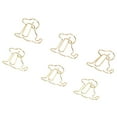 thumbnail image 5 of 100 Pack Dog-Shaped Paper Clips, Rust-Resistant and Reusable, Enhanced Slip Resistance, Gold Metallic Finish, Perfect for Office Use, 5 of 8
