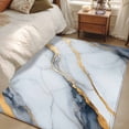 thumbnail image 4 of Gray Marble Runner Rug 2.7x5 FT, Non Slip Entryway Carpet, Modern Ink Painting Art Abstract Washable Soft Floor Carpet Entrance Mat Non-Shedding Throw Rug for Hallway Laundry Room Bedside, 4 of 9