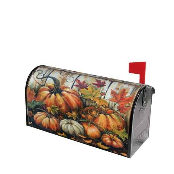 PHELIKA Welcome Fall Pumpkins 03 Magnetic Mailbox Covers Standard Size 21"H x 18"W