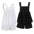 thumbnail image 4 of xiaxaixu Ensemble Pyjama 2 Pièces pour Femmes Débardeurs et Shorts Sans Manches à Pois Suisses, 4 of 4
