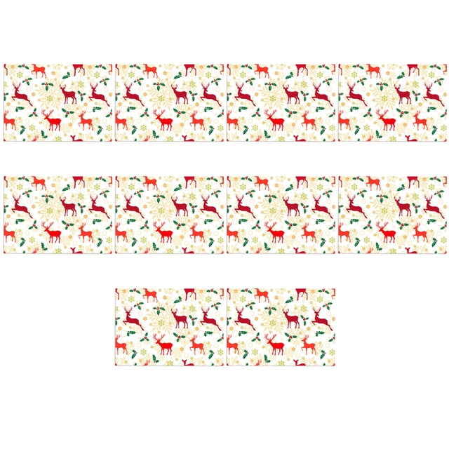 Maytalsory 10x Versatile Wrapping Paper For Christmas wrapping and bouquets, adding Reindeer Pattern Thick And Bright