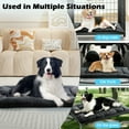 thumbnail image 5 of MERITLIFE Plush Washable Dog Bed Ultra Soft Dog Crate Mat Kennel Pad,Anti-Slip Pet Sleeping Bed for Small Medium Large Dogs,Dark Gray 36" x 23", 5 of 13
