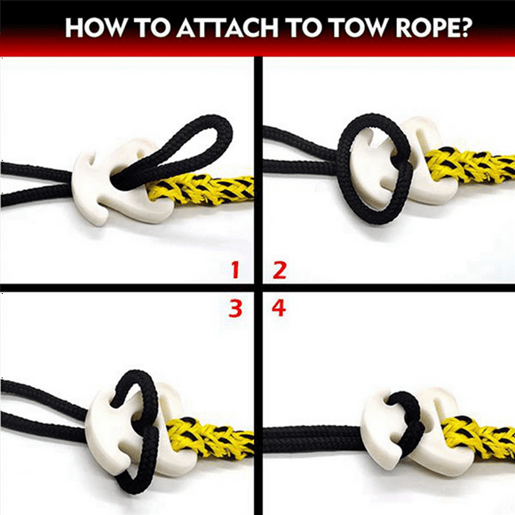 2X Boat Tow Rope Quick Connector,Water Ski Rope Connector Towable Tube Rope Connector for Jet Ski,Water Sport