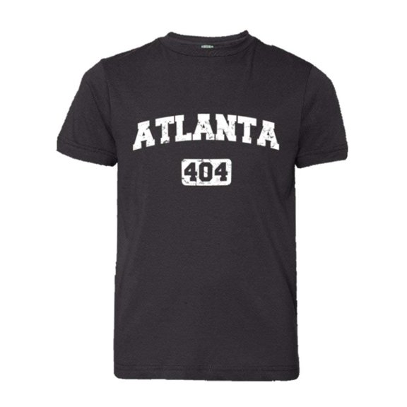 PleaseMeTees™ Youth Atlanta 404 Area Code Distressed HQ Tee