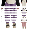 thumbnail image 4 of Girls Capr𝐢s Kids Cargo Wide Leg Jogger Pants Baggy Drawstring Summer Active Casual Lightweight Cropped Sweatpants Pockets, 4 of 5
