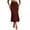 10-Wine Red, variant on AUSDIOCA Long Skirts for Women High Waisted Solid Color Knit Fishtail Skirts for Summer or Spring