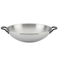 thumbnail image 1 of KitchenAid Wok en Acier Inoxydable 5 Plis, 15 Pouces, Acier Inoxydable Poli, 1 of 6