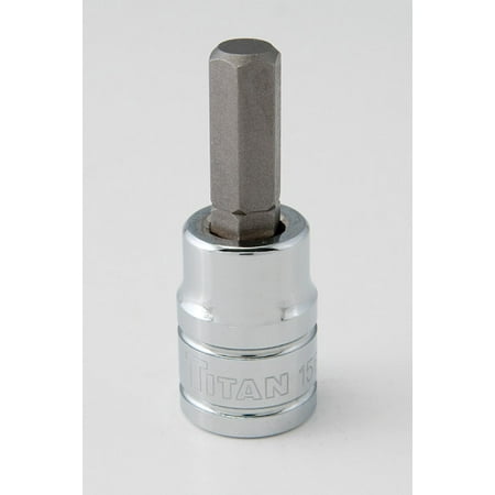 UPC: 0802090156083 | Titan 15608 Hex Bit Chrome Socket  3/8 In. Drive  8mm